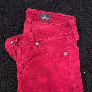 AG Adriano Goldschmied Red Skinny Pants